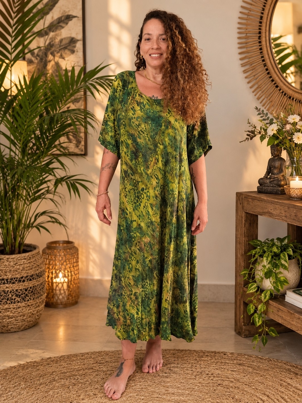 C'est Si Bon Floral Mumu Maxi Dress